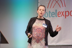 Daniela Tigges beim Deutschen Hotelkongress in Berlin